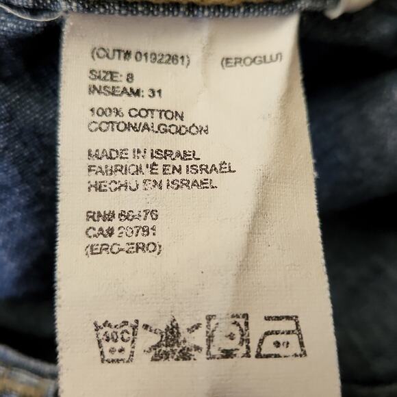 Vintage Tommy Hilfiger Wide Leg Jeans Size 8 Light Wash Hook Zip Y2K Preppy 2001 - Picture 10 of 11